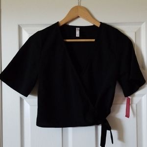 NWT black Xhilaration black XS top